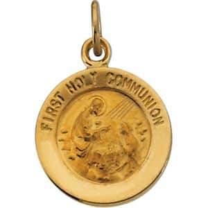 First Holy Communion Medal Necklace or Pendant
