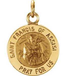 St. Francis of Assisi Medal Necklace or Pendant