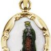 Hand Painted Our Lady of Guadalupe Porcelain Medal
