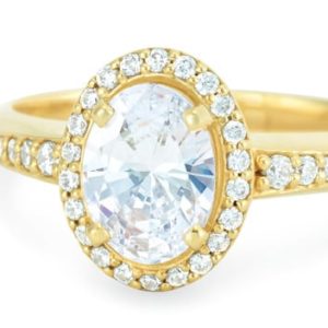 Oval Diamond Engagement Ring