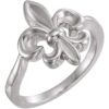 Sterling Silver Fleur-de-lis Ring