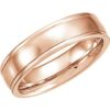 Grooved Band with Satin Finish