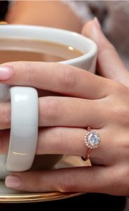 Halo Diamond Rings
