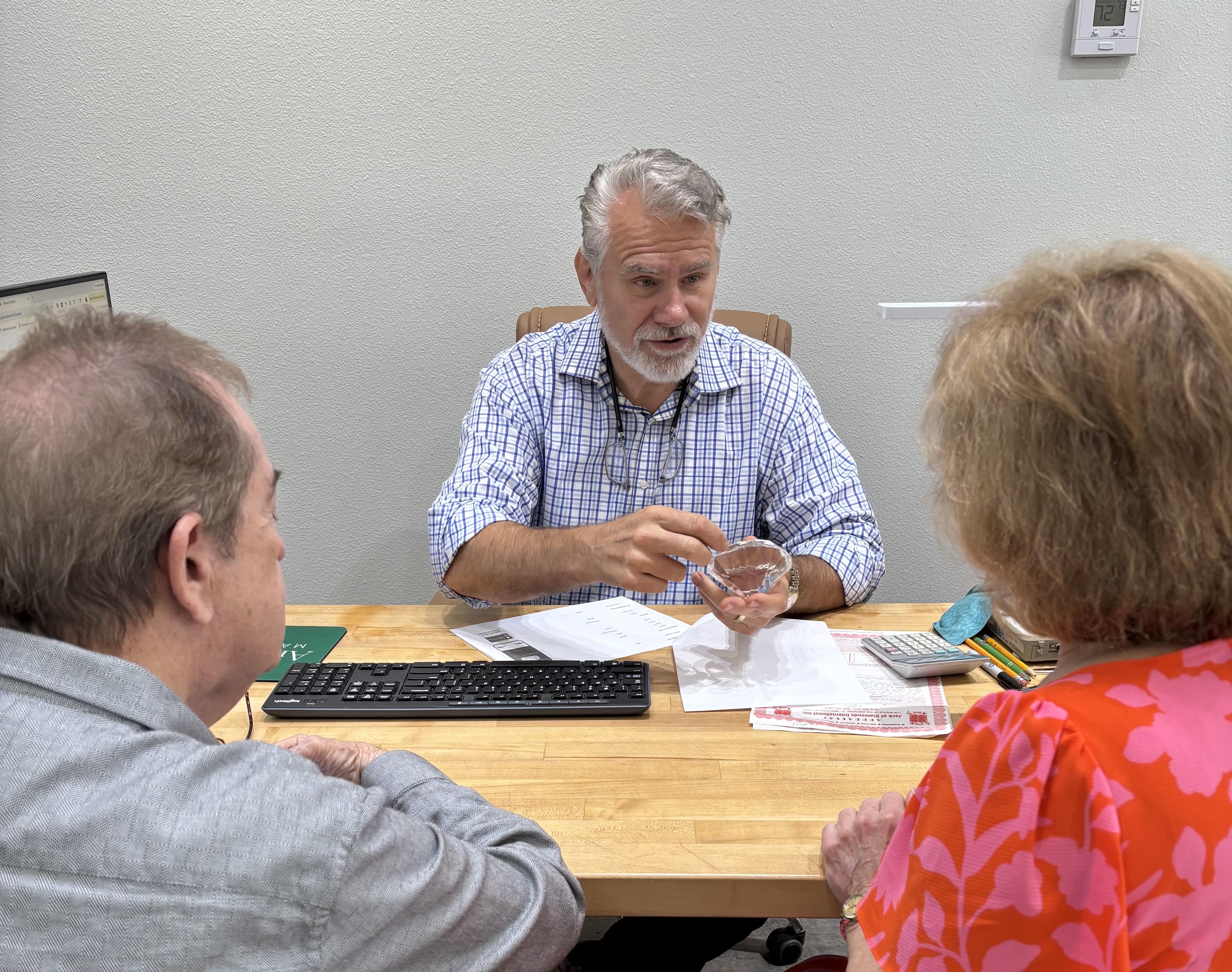 Private jeweler consultation Anne Dale Mandeville